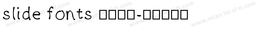 slide fonts 字体下载字体转换